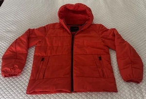 Cole Haan ZeroGrand Packable Insulated Puffer Jacket Men's Orange Size M GUC - Picture 1 of 6