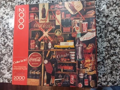SPRINGBOK the COCA-COLA CENTENNIAL PUZZLE 2000 pieces COKE IS IT! 1986 Vintage  - Image 1 of 3