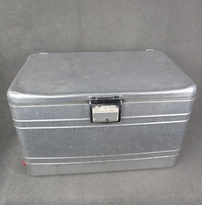 Vintage Knapp Monarch Therm-a-Chest Aluminum Cooler Ice Chest Box Retro 60s Ish - Picture 1 of 23
