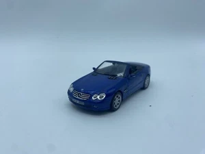 MODELLINO AUTO MERCEDES BENZ SL600 CABRIOLET 2003 BLU EDICOLA - SCALA 1:43 - Picture 1 of 4