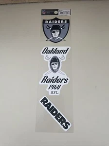 Raiders Decals 🔥3 Pack 🔥retro AFL 1960 🏈windows , Hydro Flask , Laptop NFL - Picture 1 of 1