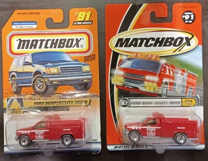 MATCHBOX #91 FORD DUMP/UTILITY TRUCK LOT OF 2 VARIATIONS - Picture 1 of 1