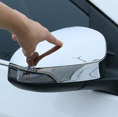 Cubierta de espejo retrovisor lateral embellecedor para Toyota C-HR 2016-2021 ABS cromado 2 piezas Foto 1 de 3
