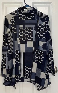 Violet Ruby Women’s Asymmetrical Zipper Sharkbite Hem Jacket Heavy Tunic Size XL - Picture 1 of 5