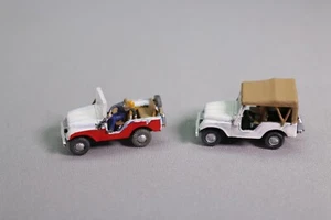 ZW241 ROCO diorama decor voiture Ho 2 jeep peint 3,5 cm baché non baché - Imagen 1 de 5