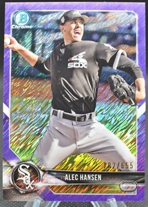Alec Hansen 2018 Bowman Chrome Prospect Purple Shimmer /655 White Sox - Picture 1 of 2
