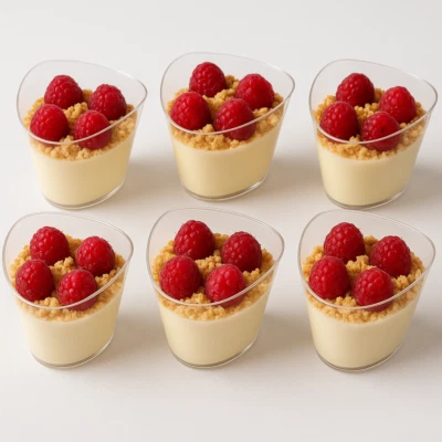 CHEFLINE Triangle Style Dessert Mousse Cup Hard Plastic Reusable Wedding Party Buffet