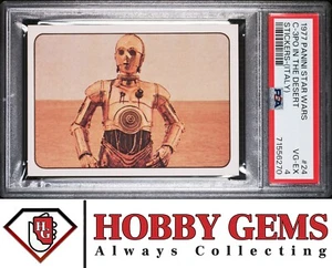 C-3PO PSA 4 1977 Panini Italy Star Wars Album Stickers #24 - Picture 1 of 2