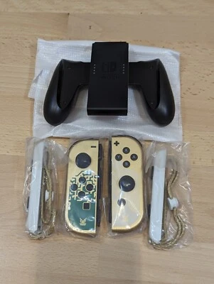 NEW Nintendo Switch Legend of Zelda: Tears of the Kingdom Joycons + Straps +Grip