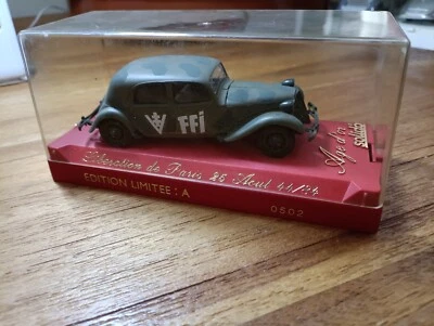 Citroën traction FFI militaire Solido 1/43 Neuve en boite #113 - Photo 1/2