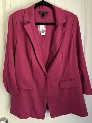 NUEVO Blazer magenta para mujer de Lane Bryant talla 16 Foto 1 de 4