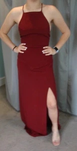 Faithfull the Brand Burgandy Midi Dress Size XS - Picture 1 of 4