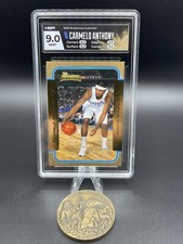 🏀 CARMELO ANTHONY RC 2003-04 Bowman Gold Rookie #140 HGA 9 MINT Pop 1 HOF 🔥