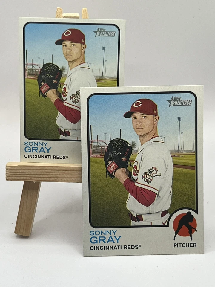 Sonny Gray 2022 Topps Heritage #282 Mini Parallel #50/100 - Image 1 of 3