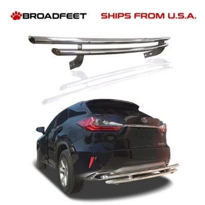 Protector de parachoques trasero doble capa de acero inoxidable se adapta a: Lexus RX Series 2016-2022 Foto 1 de 3