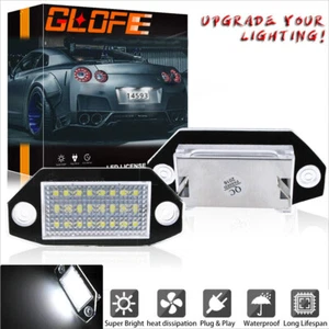 2pcs White Full License Number Plate Lights Lamps For Ford Mondeo MK3 2000-2007 - Picture 1 of 9