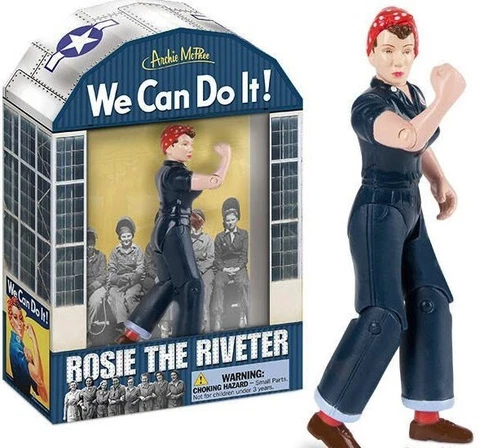 Rosie the Riveter Action Figure We Can Do it WLM Collectible Historical Figure Cover