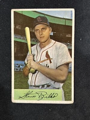 1954 Bowman #206 Steve Bilko Crease St. Louis Cardinals *290 - Image 1 of 2