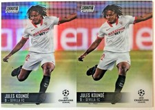 2X 2020-21 Topps Stadium club chrome refractors JULES KOUNDE Sevilla