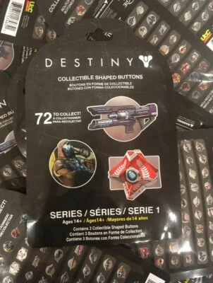 Destiny Collectible Shaped Buttons Series 1 Blind X1 Pack Pins Badges - Image 1 of 3