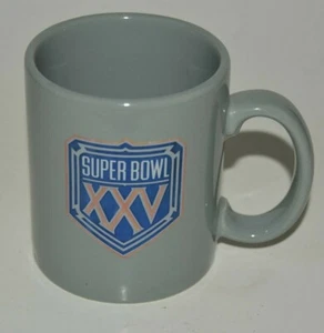 Nice Vintage 1991 Gray SUPERBOWL XXV New York Giants NFL Coffee Mug MINTY - Picture 1 of 3