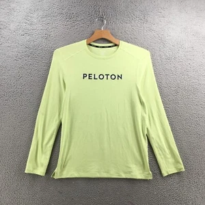 Peloton Lite Line Tee T-Shirt Mens M Green Long Sleeve Pullover Crew Neck NEW - Picture 1 of 17
