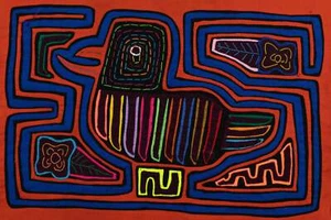 Handmade Smacky Lips Panama Mola - Picture 1 of 10