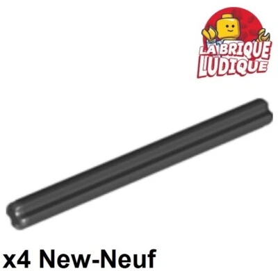 Lego Technic 4x Axe Axle tige barre 6 6L noir/black 3706 NEUF