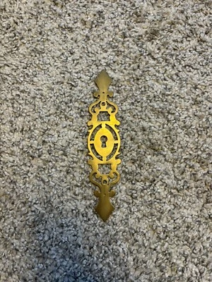 Solid Brass Antique French Escutcheon ideal for furniture renovation - Image 1 of 4