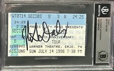 MICKY DOLENZ Signed Autograph THE MONKEES Concert Ticket Slabbed BAS