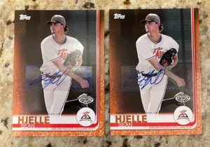 2019 Topps Pro Debut - Orange #8 Sean Hjelle /25 Autograph Lot (x2) - Picture 1 of 2