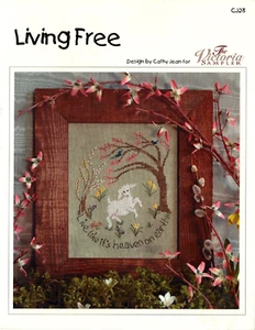 The Victoria Sampler ~ Living Free~ Counted Cross Stitch Pattern - Picture 1 of 3
