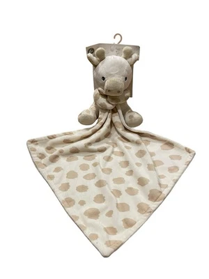 NEW Plush Rene Rofe Lovie Baby Lovey Beige Giraffe Plush Blanket - Image 1 of 4