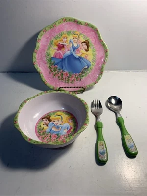 Princesas Disney Zak! Cuenco y plato para niños Designs con cuchara y tenedor Foto 1 de 4