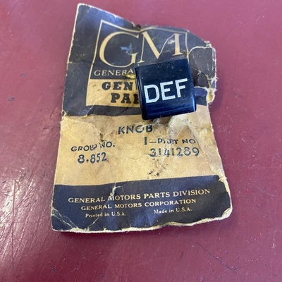 Chevrolet Passenegr 1958 perilla de control descongelador nos 3141289 GM Foto 1 de 4