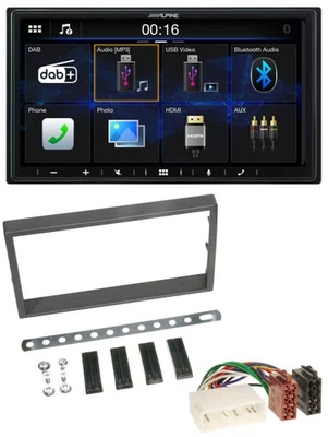 Alpine Bluetooth 2DIN MP3 DAB USB Autoradio für SSangYong Kyron ab 2005 - Bild 1 von 4