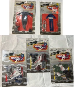 VINTAGE SPIRAL ZONE 1987 TONKA ACTION FIGURE SUIT Backpack LOT MOC - Picture 1 of 8