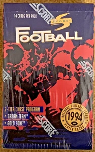 1994 Pinnacle Score NFL Cards, Factory Sealed Box of 36, 14-Card Packs - Picture 1 of 4