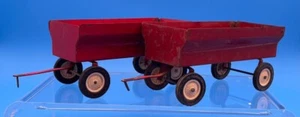 Vintage Red Grain Wagon/ Movable Hitch/ Hinged Tailgate - Picture 1 of 5