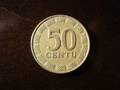 Lithuania 50 centu 2000 coin brass - Image 1 of 4