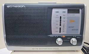Emerson AM/FM Weather Band Radio Model RP-6251 with Hide-Away Cord, Working - Picture 1 of 9