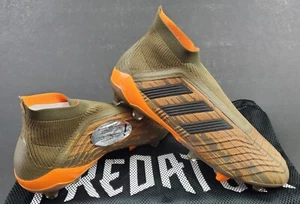Adidas Predator 18+ FG Lone Hunter Pack, Olive/Orange/Black, Size 8.5 (CM7395) - Picture 1 of 12