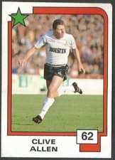 PANINI SOCCER SUPERSTARS 1988- #062-TOTTENHAM HOTSPUR & ENGLAND-CLIVE ALLEN