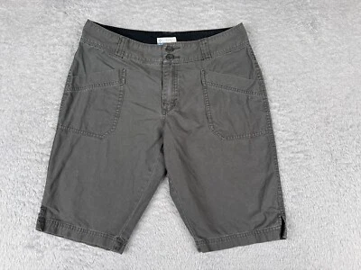 Shorts Columbia Feminino 4 Cinza Chino 100% Algodão 11" Caminhada Acampamento Pesca 28x11 - Imagem 1 de 4