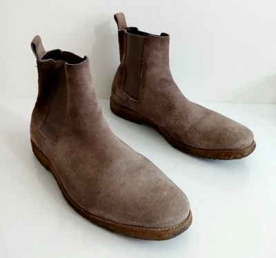 Botas Chelsea Allsaints Para Hombre Talla 42/US 9 Marrón Gamuza al Tobillo Foto 1 de 4