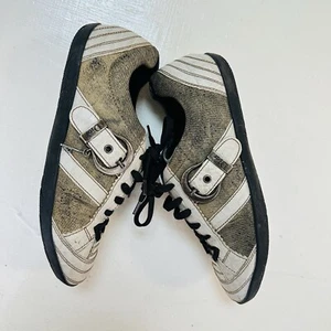 Vintage Womens CHRISTIAN DIOR Sneakers Shoes Monogram Brown Beige siz 36.5 6.5 - Picture 1 of 13