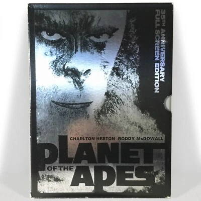 Planet of the Apes (2-Disc DVD, 1968, Full Screen, 35th Anniv. Ed) Like New !  - Image 1 of 4
