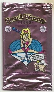 1992 BENCH WARMER SERIES I - EMPTY WRAPPER  - HOCKEY VARIATION - MODELS - Picture 1 of 1