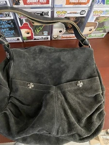 Tylie Malibu Exerter Black Suede Bag - Picture 1 of 6
