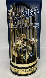 OREL HERSHISER KIRK GIBSON SIGNED DODGERS 12" 88 WORLD SERIES TROPHY PSA 9A20774 - Picture 1 of 7